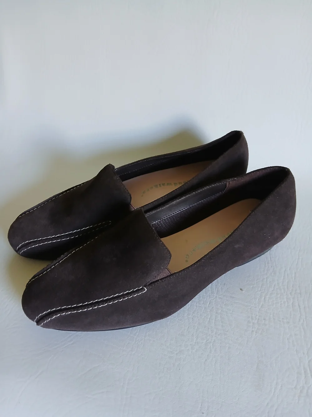cloudwalkers Women’s Suede Loafers in Dark Brown Sz8.5W
